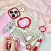 Zhitai iPhone 16 Pro Max Case for Apple 13/14/15 Pro with Cartoon Design and Mirror Lanyard