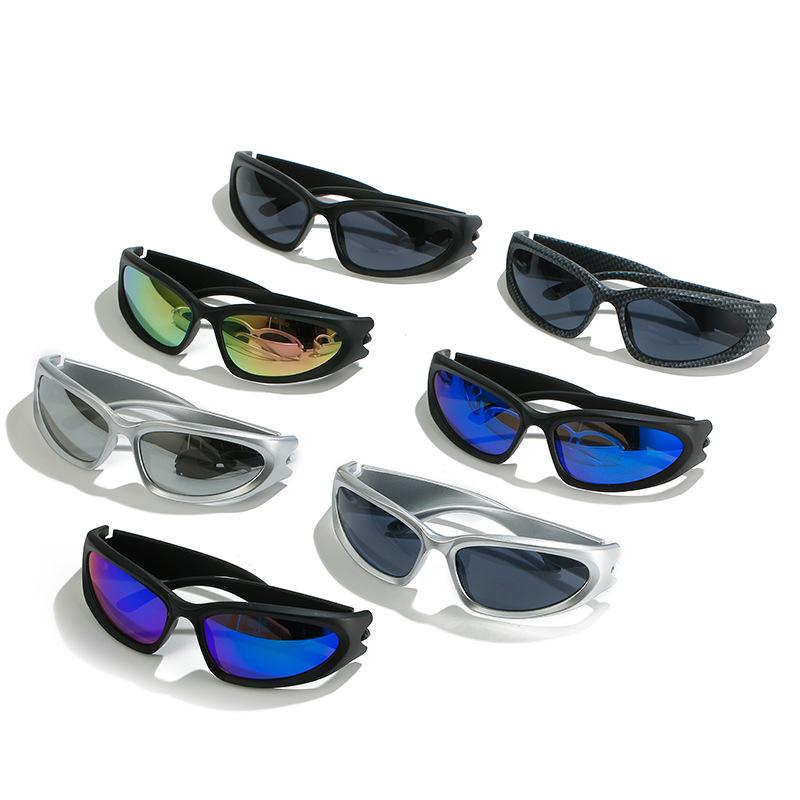Steampunk Sunglasses Women's Mirror Sports Sunglasses, Punk Goggles Colorful Fashion Glasses