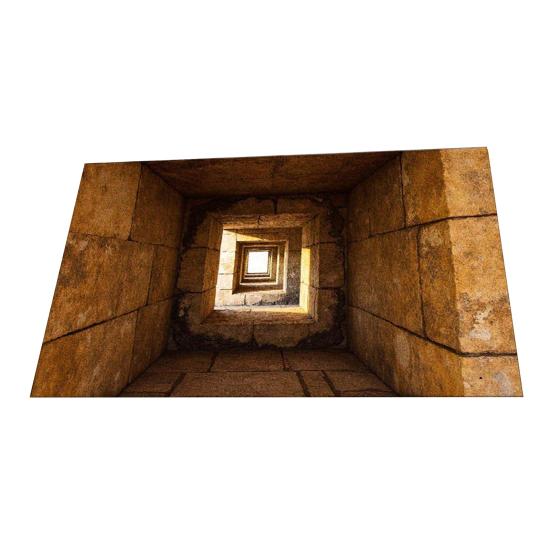 3D Optical Illusion Rug Bottomless Hole Design Non-Slip Doormat for Entrance Bathroom Stairs Playroom Living Room