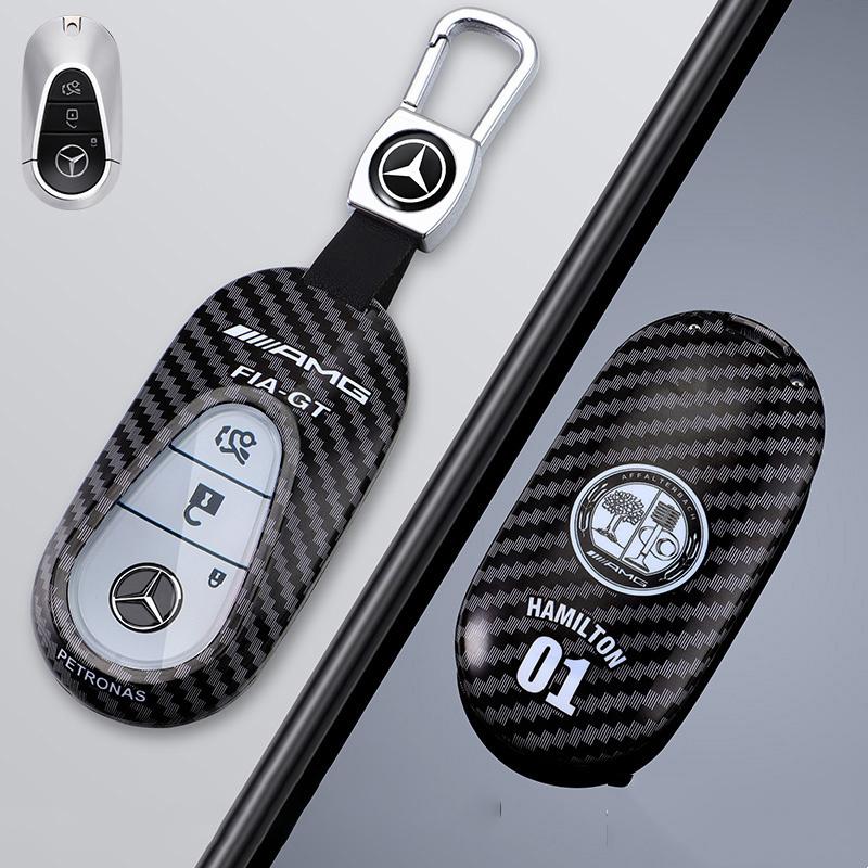 D4Car Remote Key Case Full Cover Shell Keychain For Mercedes Benz C E S Class W223 W206 C260 C300 S400 S450 S500 Auto Accessories