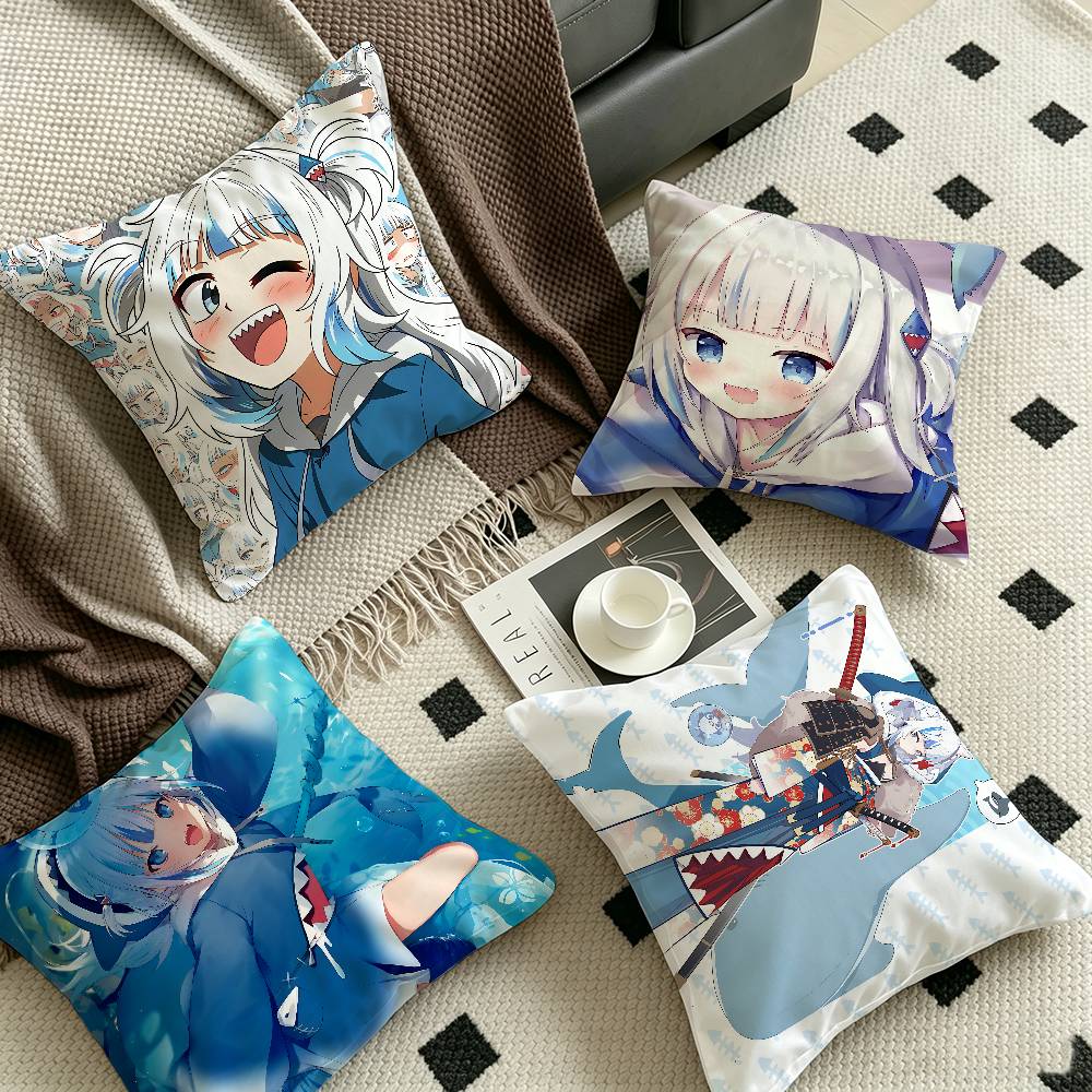 G-Gawr Gura Maple Design Cushion Cover Happy Autumn Harvest decor Holiday Decorati Pillow Cover