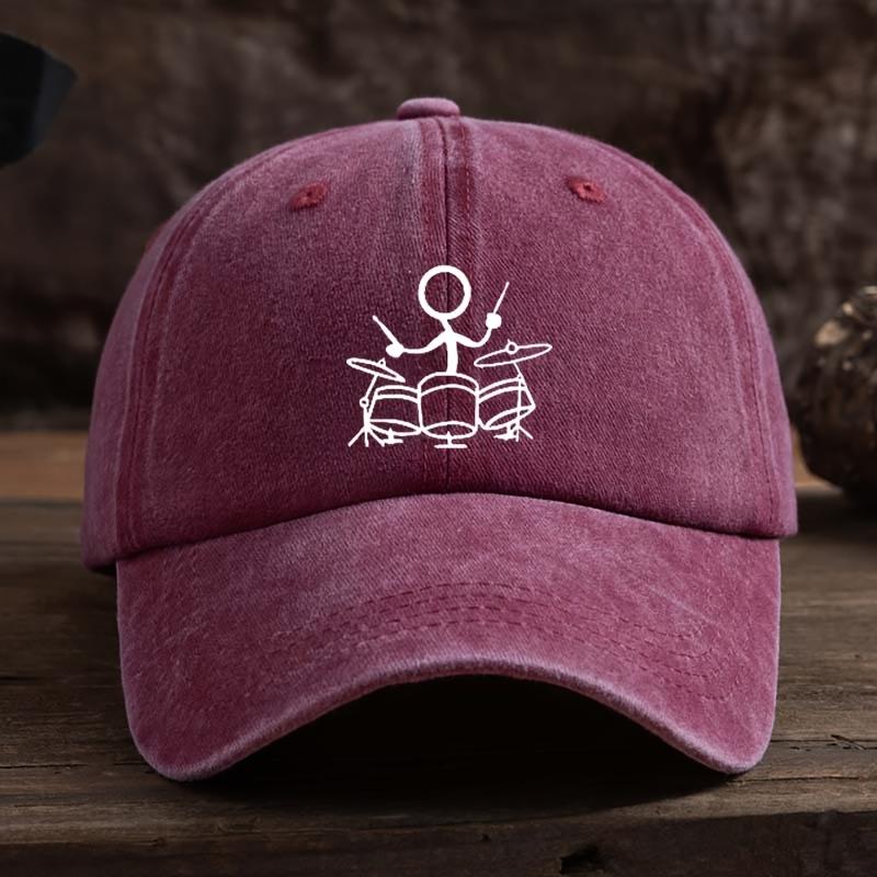 Fun printed baseball cap, unisex outdoor sports sun protection hat, fashionable and versatile duckbill cap