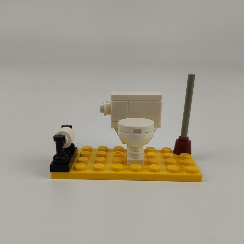 City Office Table Vending Machine ATM Closestool Set Accessories Building Blocks Kids Toys for Children MOC City Kids Gifts