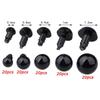Newest 200PCS 6-12mm Eyeball Doll Accessories Black Plush Safety Eyes Amigurumi For Toys 6mm 8mm 12mm DIY Funny Toy Eyes Animal