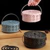Vintage Style Metal Mosquito Coil Holder with Handle - Portable Iron Incense Burner for Home & Outdoor Decor