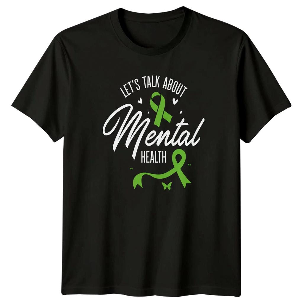 Lets Talk About Mental Health T-Shirt Awareness Gift For Him And Her