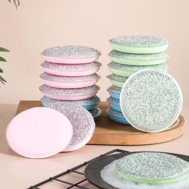 5/10/20PCS Double Side Dishwashing Sponge Dish Washing Brush Reusable Pan Pot Dish Wash Sponges Household Kitchen Cleaning Tools