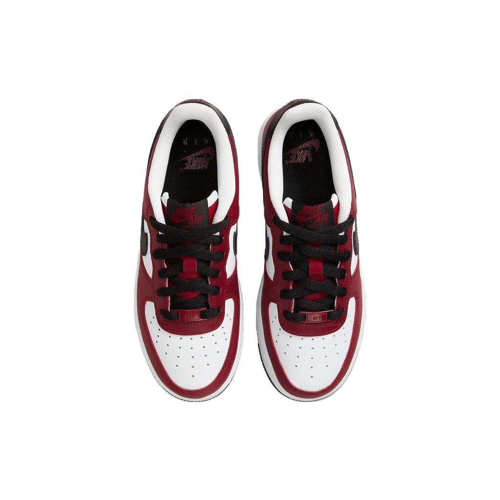 Nike Air Force 1 LV8 GS Team Red Kids Sneakers White Black FD0300-600