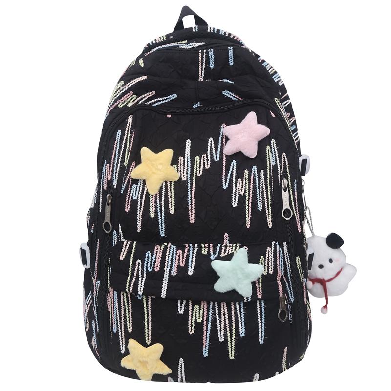 Красочный студенческий школьный рюкзак с вышивкой — фото 17