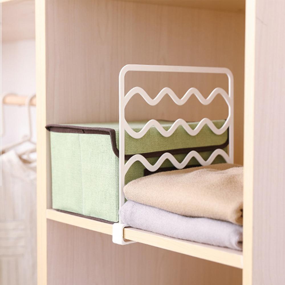Plastic Shelf Dividers 25.5*27.5*3cm Wardrobe Dividers Simple Shelf Separators Closets