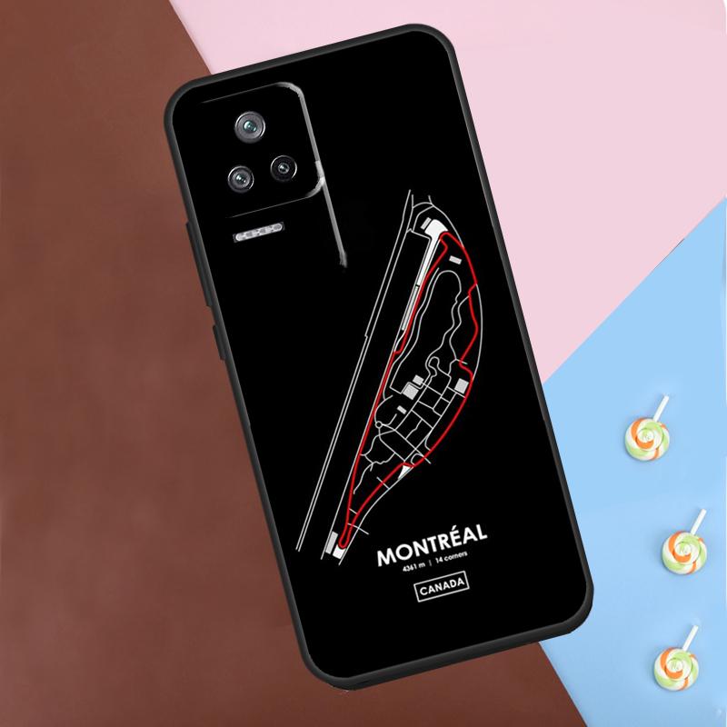 Minimalistisches F1-Strecken-Case für Xiaomi 13 14 13T Pro 11T 12T 12 Lite POCO X6 Pro X3 X4 X5 M6 Pro M5s F3 F5 Hülle