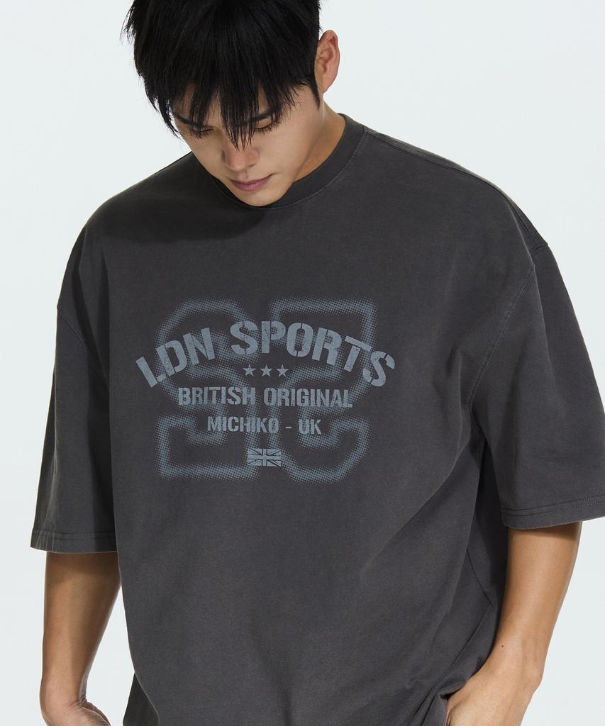 Michikoleondeonseupocheu Ldn Vintage Pigment Short Sleeve T-Shirt Vintage Charcoal