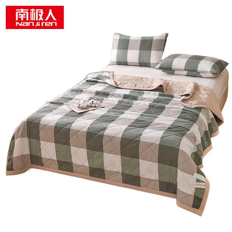 Nanjiren Summer Cooling Quilt зеленый клетчатый 150x200см