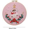 Handmade Christmas Embroidery Kit Reusable Needlepoint Kit  Embroidery Beginners