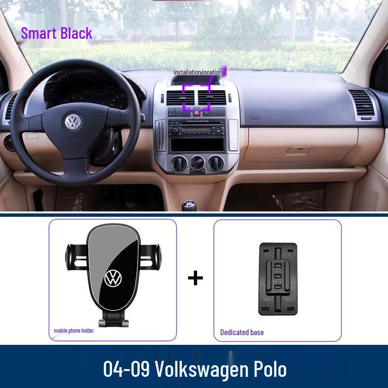 Držák na telefon do auta Volkswagen POLO: Držák do větrací mřížky a podpora navigace