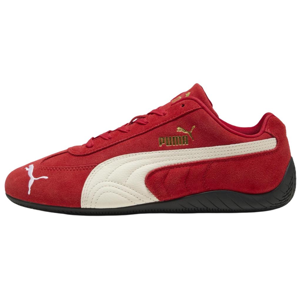 New PUMA Speedcat Collection Abrasion Resistant Low Top Casual Shoes Unisex Red White 406329-02