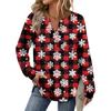Women's Retro Printed Fashionable Long-sleeved Top