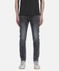 PANICALE Blue Regular Slim Fit Washed Denim Pants