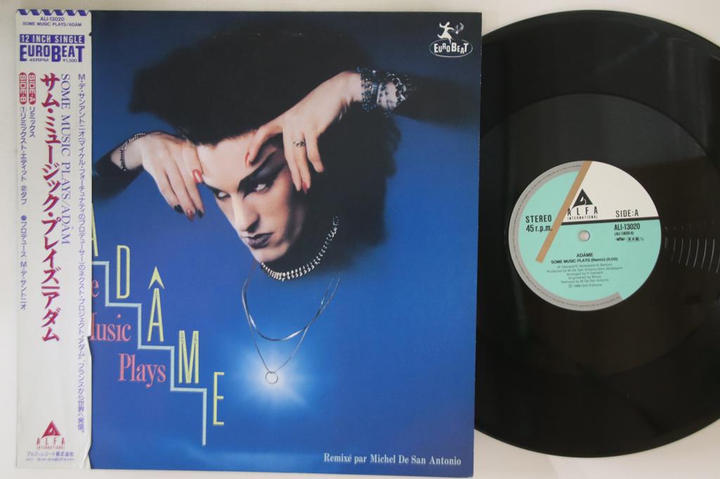 12inch Record ADAME - Some Music Plays ALI13020PROMO Alfa Internatio 1987 Japan Obi Dance & Electronica Used