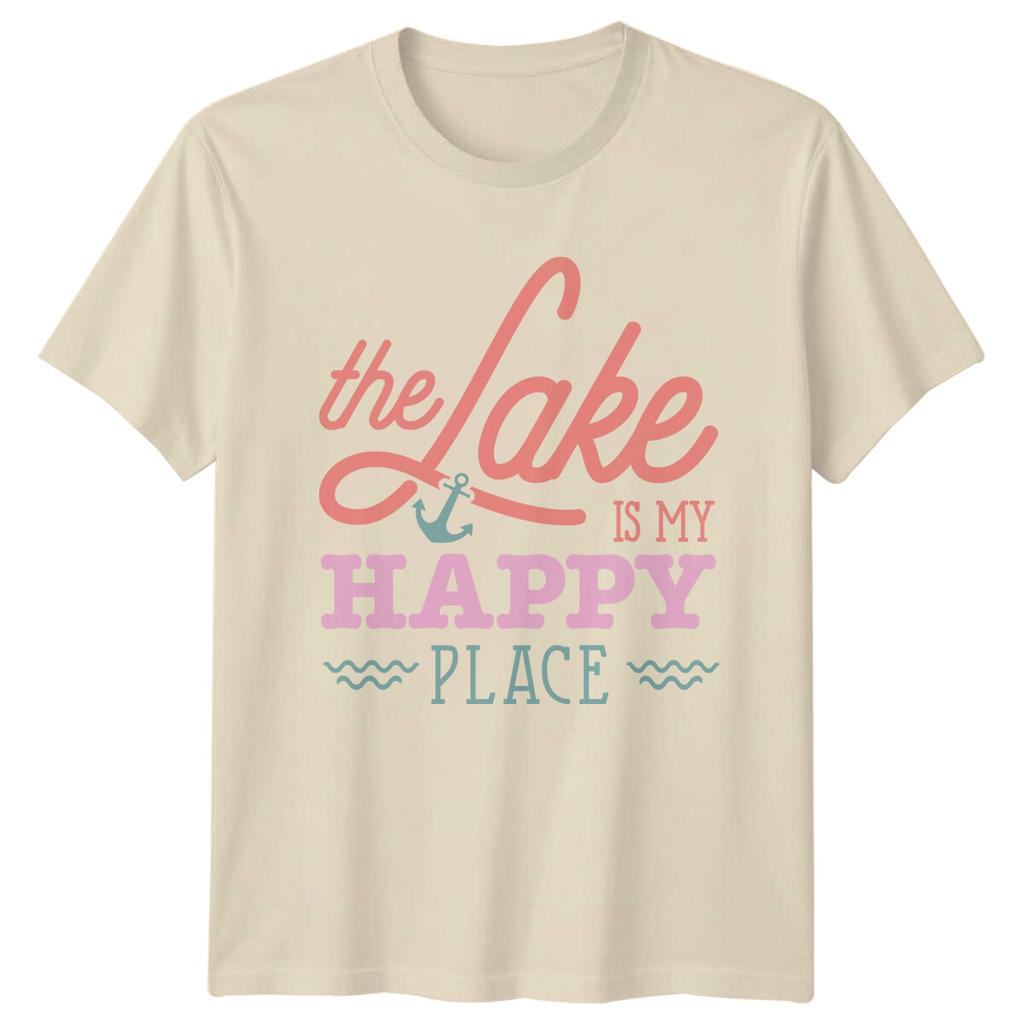 The Lake Is My Happy Place Anchor Nature Lake Lover TShirt