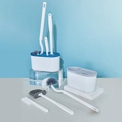 3 In 1 Toilet Brush Wall Mounted Multi-Functional Cleaning Tools With Drain Base Home Wc Bathroom Accessories Set
