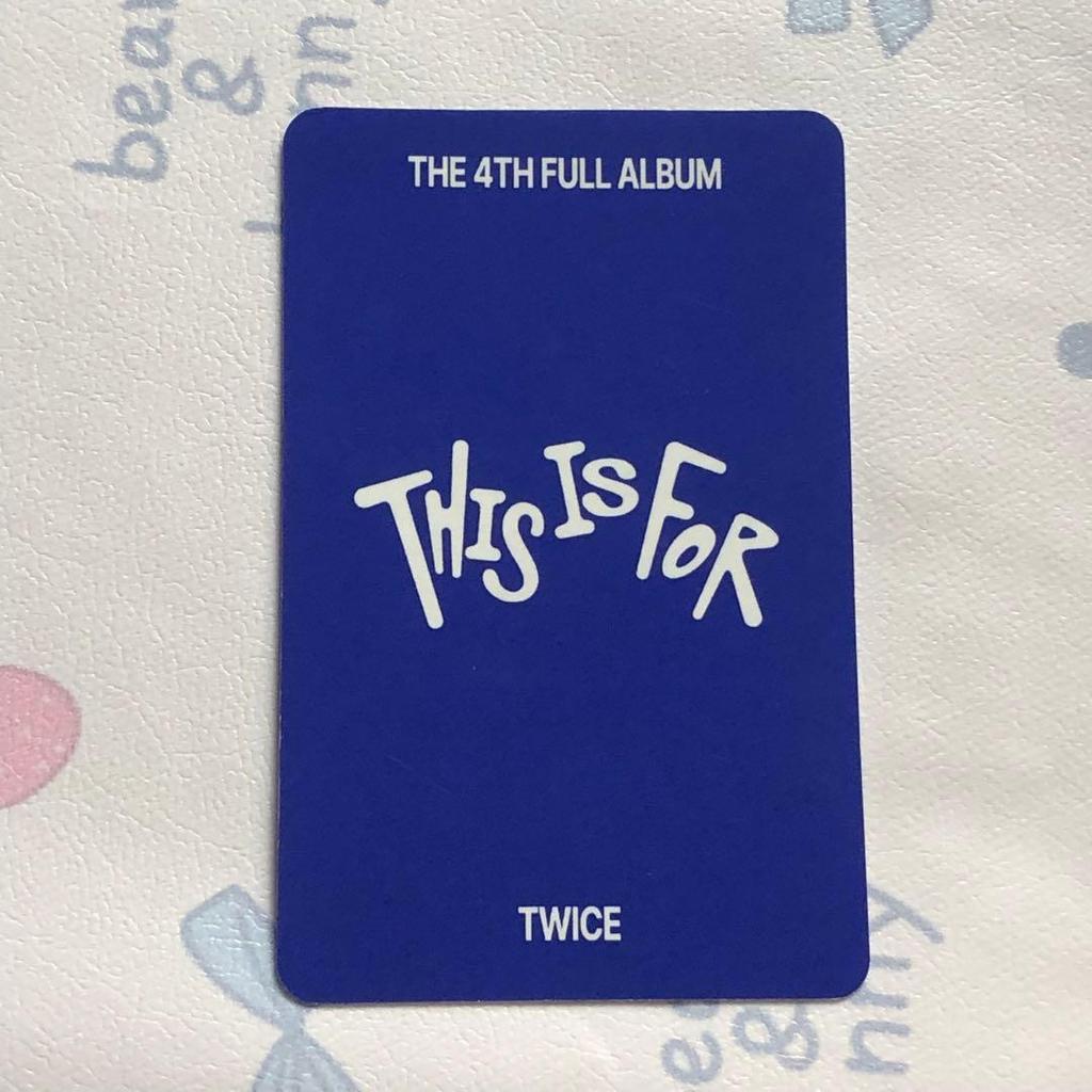 [USED] TWICE Bonus Limited Edition Tzuyu THIS IS FOR Pre-Recorded Trading Card