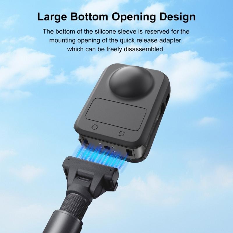 Lightweight Camera Lens Protector Easy Installation 360 Degree Protective Housing Skin Sleeve Replacement for 360