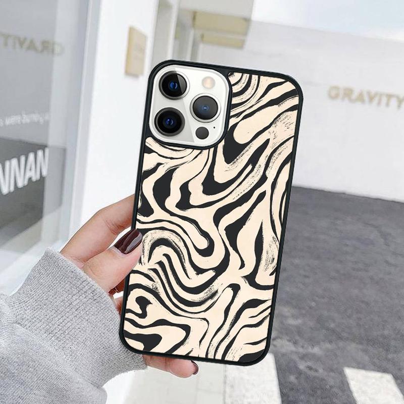 Fashion Abstract Art Line Wave Phone Case Cover For iPhone 17 Air 15 16e 11 13 14 Pro Max 12 Plus Max Fundas