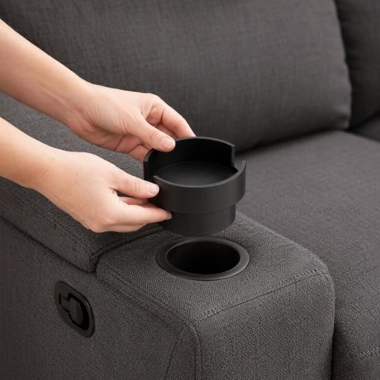 Couch Cup Holder Adapter, Universal Sofa Drink Stabilizer for Large Cups, Anti Spill Beverage Holder, Easy Insert Expandable Sofa