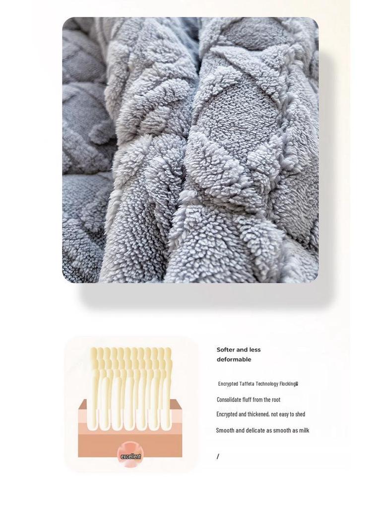 Winter Velvet Mattress Topper: Thick, Warm, Thin Pad for Single Student Dorms