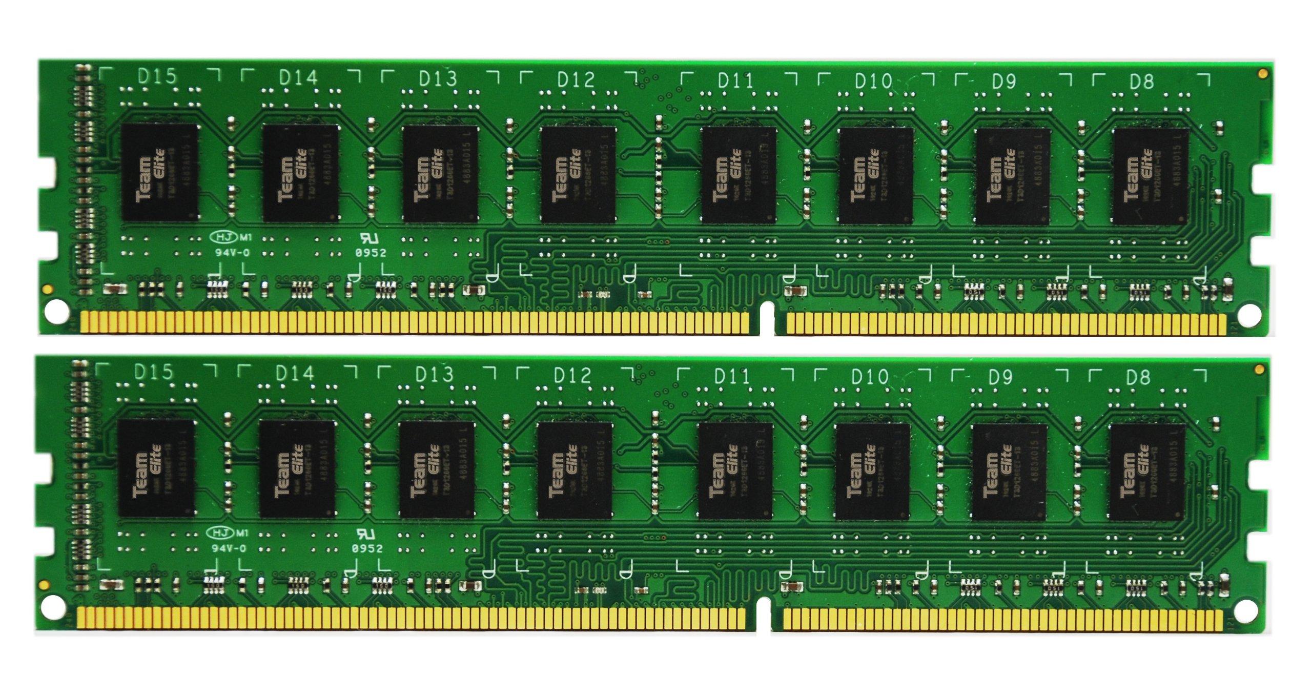 

Team DDR3 240pin 1600Mhz 4GB TED34096M1600C11DC Long-DIMM PC3-12800 (2GBx2)