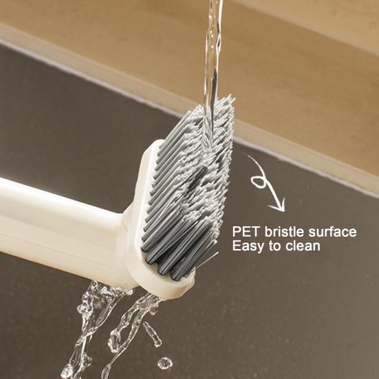 Crevice Cleaning Brush with Ergonomic Comfort Handle 360-Degree Rotating Head Handheld Crevice Cleaner