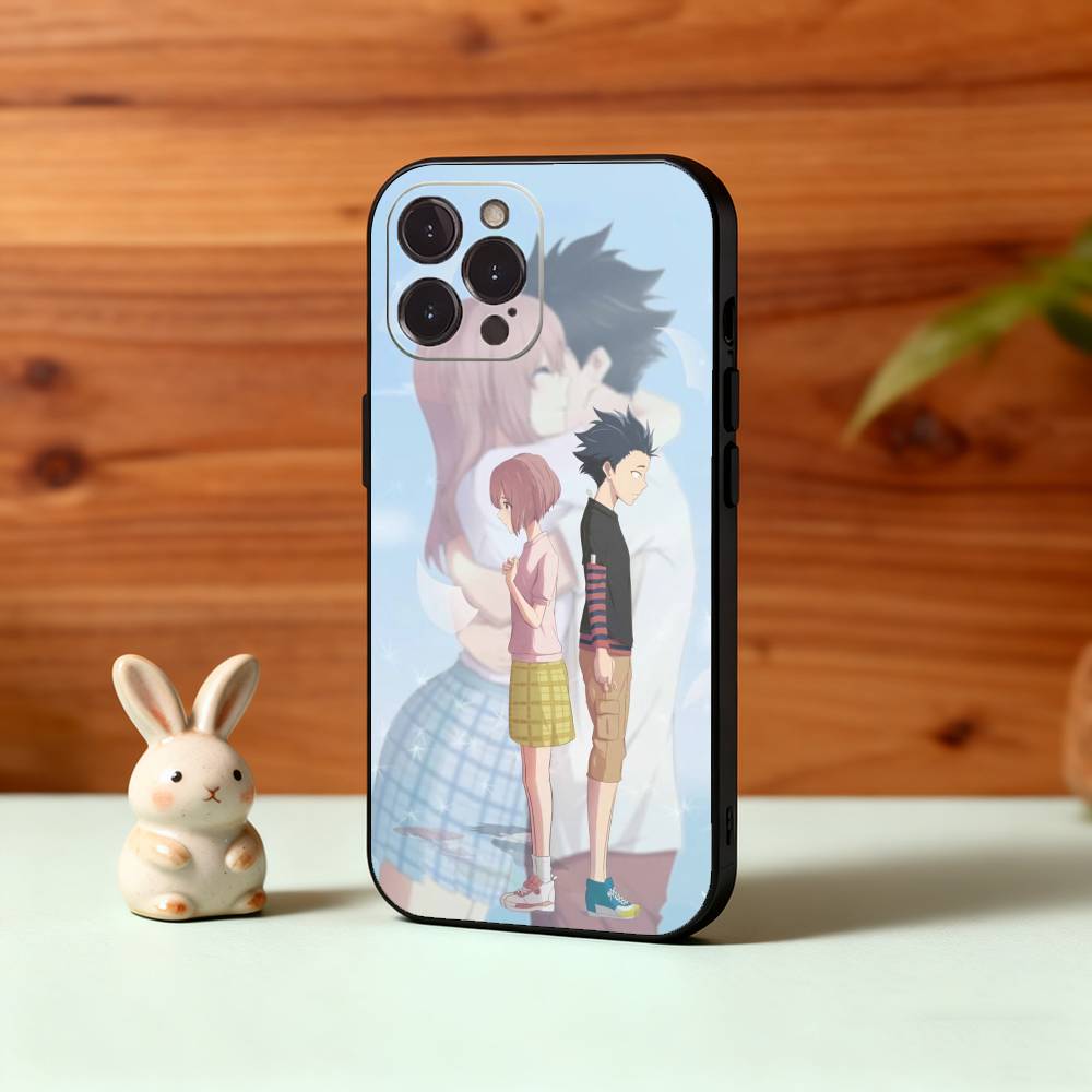 A Silent Voice -Shoko Nishimiya - Anime Movie Phone Case For iPhone17,16,15,14,13,12Plus,Pro Max,XS,5G Soft Silicone Black Cover