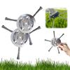 1Set Steel Wire Grass Trimmer Head - Universal Brush Cutter Steel Head For Lawn Mower Edging - 6Inch Replacement Trimmer Blade