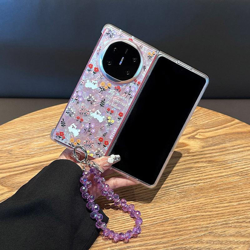 The New Lanyard Is Suitable for Huawei Matex Mobile Phone Case, Shell Pattern Matex Collector's Edition Cartoon Floral Puppy Folding Screen,