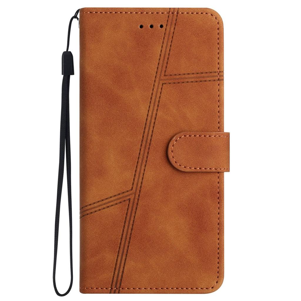 For HMD Pulse/Pulse+ Case Flip Leather Retro Phone Cover Lines Imprinted