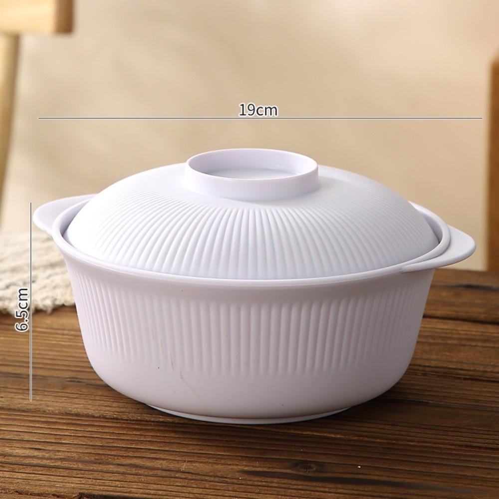 

Міцні миски для швидкої локшини об ємом 1 л з кришками, пластикова миска для рису, харчовий контейнер, багатофункціональні миски для супу, гарячий рис білий