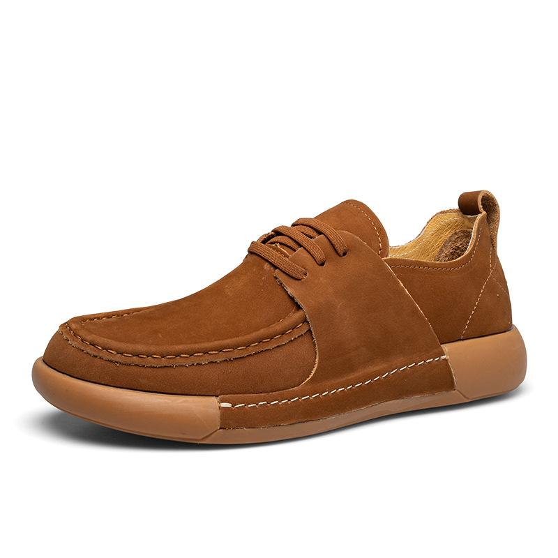 

2025 direct supply business soft leather soft sole new low-top men s comfortable and breathable casual leather shoes 44