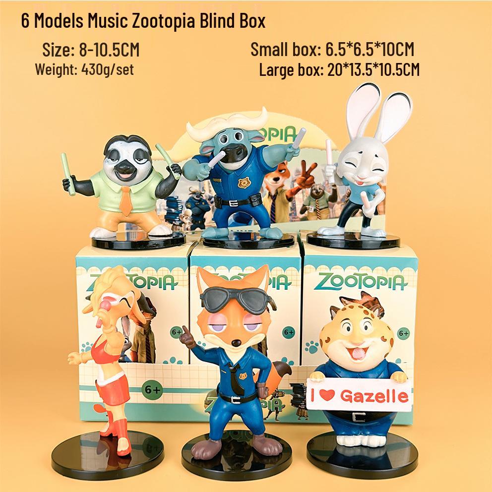 Zootopia Blind Box Figures: Judy the Rabbit & Nick the Fox Figurines