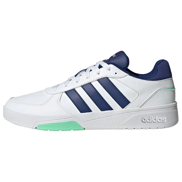 Adidas Neo Courtbeat Non-Slip Durable Low-Top Skate Shoes Men Sneakers White Blue HQ1767