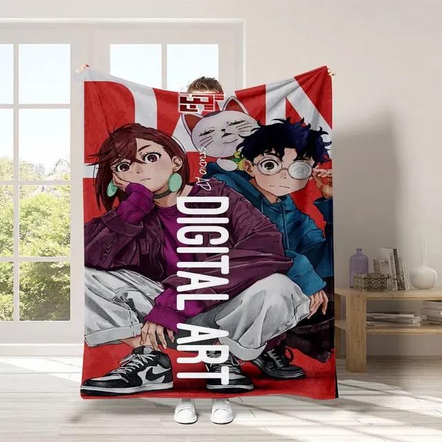Kawaii Ayase Momo Flannel Dandadan Blanket for Home and Decoration Travel Sofa Warm and Soft for Winter Cartoon Anime