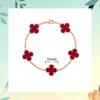 New Arrival Four-leaf Clover Bracelet Natural Mother-of-pearl Agate Accessible Luxury Women's Bracelet