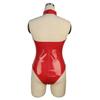 2019 European & American Sexy Imitation Leather One-Piece Lingerie