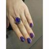 Retro Mood Warm Color Changing Ring Gem LCD Color Changing Ring Adjustable Temperature Control Women Accessories Fashion Jewelry