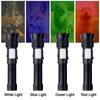 4 in 1 Zoomable Hunting Flashlight 30W 4000LM White+Green+Red+Blue 7 Modes Multi-color Outdoor Waterproof Type-C Charging Torch
