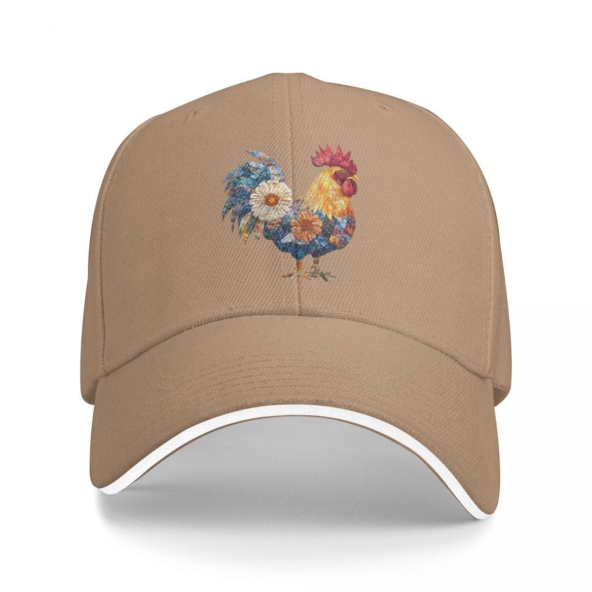 

Lifelike Rooster Denim Chicken Baseball Caps Snapback Baseball Hats Breathable Casual Casquette Outdoor for Men And Women One Size