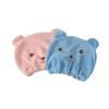 Thickened Embroidered Coral Velvet Bear Dry Hair Hat for Women with Fine Fiber Strong Absorbent Quick Drying Headscarf