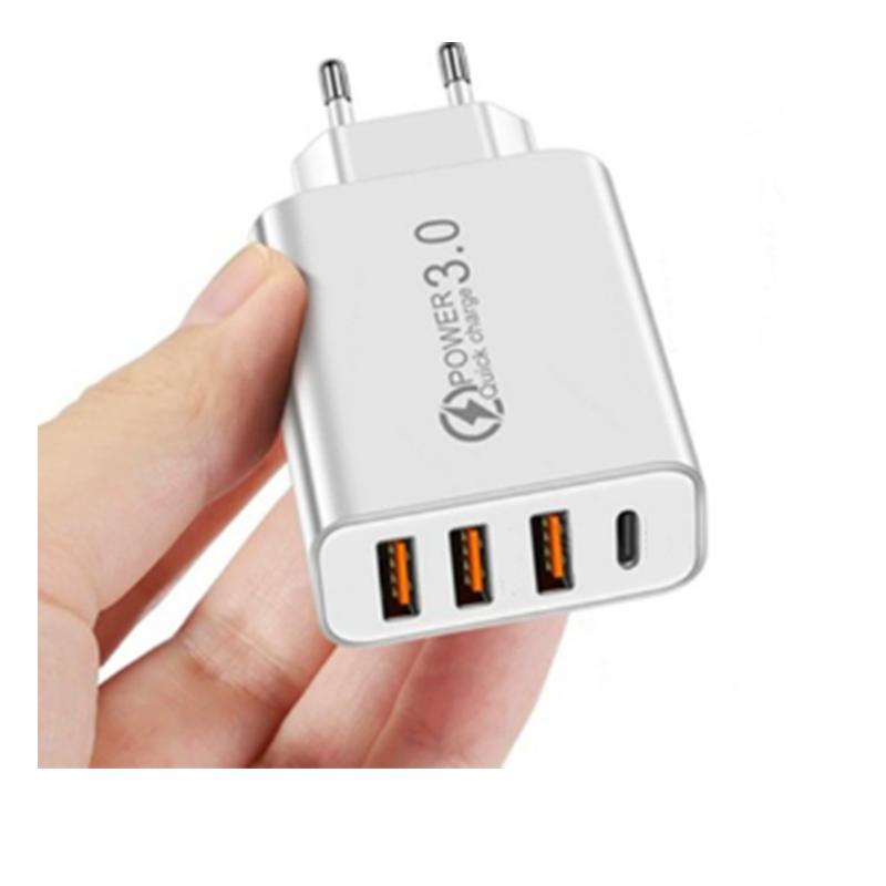 

20W USB Charger QC 3.0 Type C PD Fast Charge For iPhone 12 13 Max Samsung S21 Huawei Xiaomi Mobile Phone EU/US Plug Wall Charger EU Plug White
