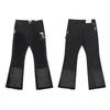 Trendy Wijde Jeans, Gewassen, Slijtageplekken, Patchwork, Unisex Stijl