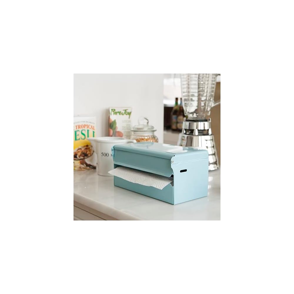 Dulton Tissue Dispenser, Saxophone Steel, Paper Holder Box, Height 145mm, Width 260mm, Depth 125mm,